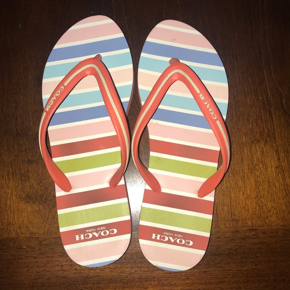 Coach flip flops